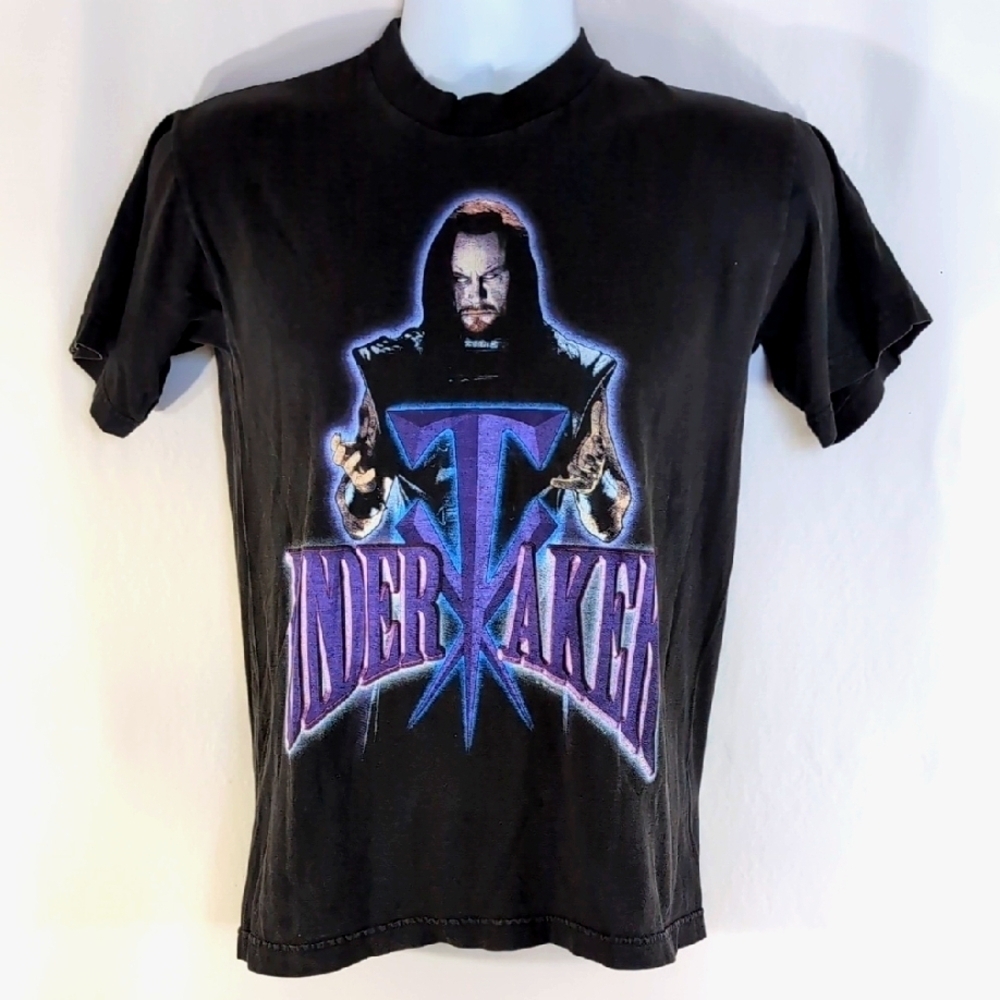 Vintage Genuine Official 1997 Undertaker Tee with WWF Tag - Size S Small Unisex